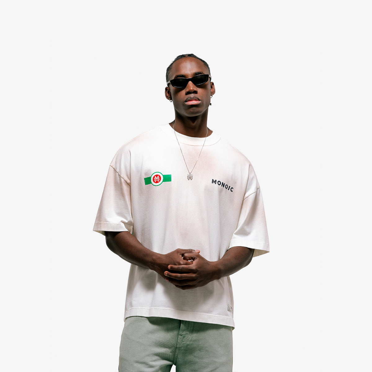Monoic Camiseta Boxy Fit Martini 'Blanco Hueso'